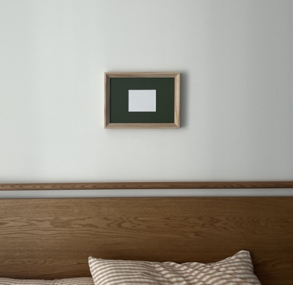 카키 마운트&우드 프레임 a4 size