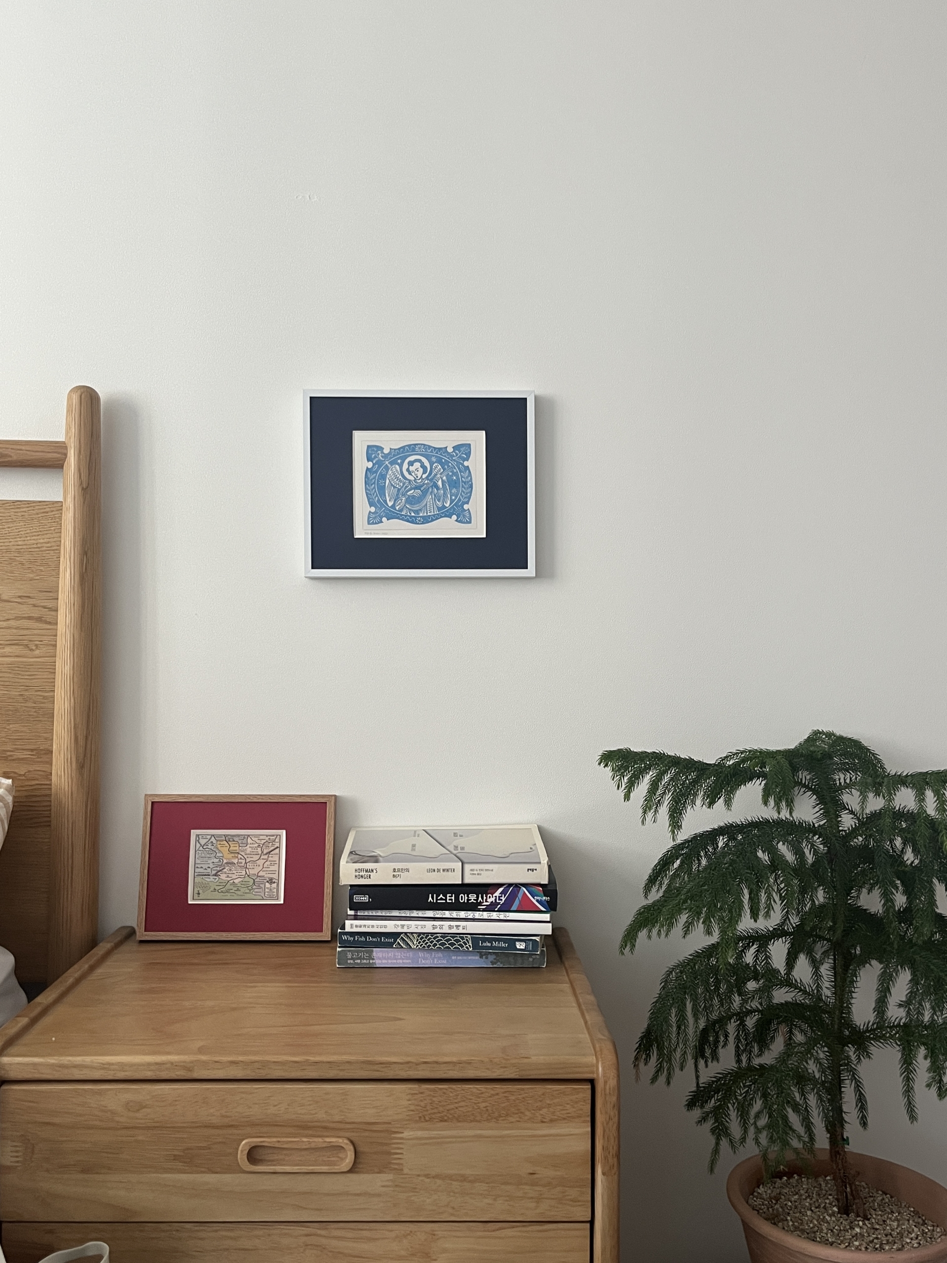 딥블루 마운트 & 화이트 프레임