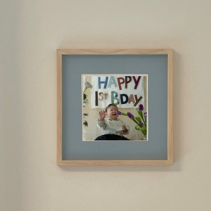 블루스카이 마운트 & 우드 프레임 25*25cm