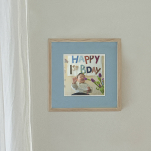 블루스카이 마운트 & 우드 프레임 25*25cm